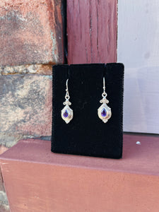 Teardrop Amethyst Earrings