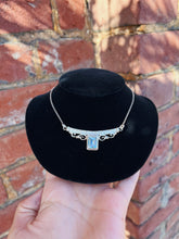 Load image into Gallery viewer, Blue Topaz Emerald Cut Necklace
