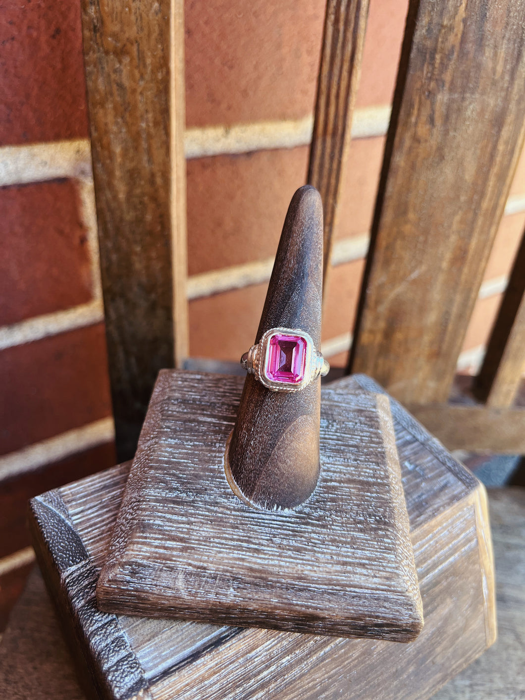 Pink Topaz Ring