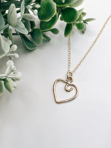Chad Miller: Gold Filled Heart Pendant