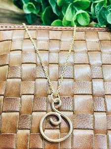 CM Gold Fill Swirl Necklace