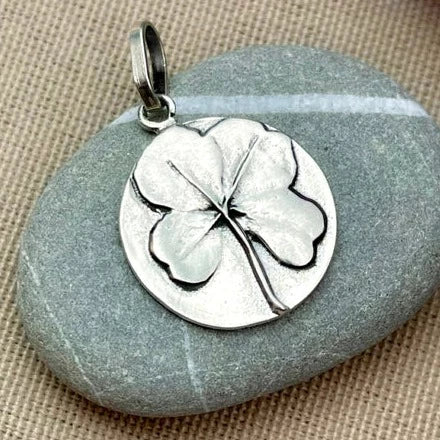 Sterling Silver Lucky Four Leaf Clover Charm