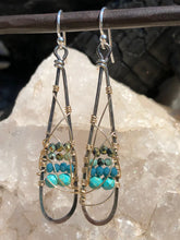 Load image into Gallery viewer, Turquoise Drop Earrings
