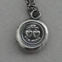 Forever Timeless Love Wax Seal Necklace 20"
