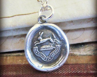Hope Conquers All Wax Seal Necklace 18