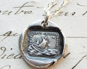 If I Lose You, I Am Lost Wax Seal Necklace 18"
