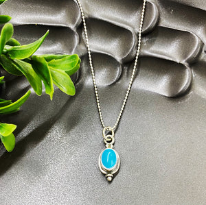Birthstone Necklace: December/Turquoise