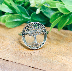 Tree of Life Ring Sterling Silver