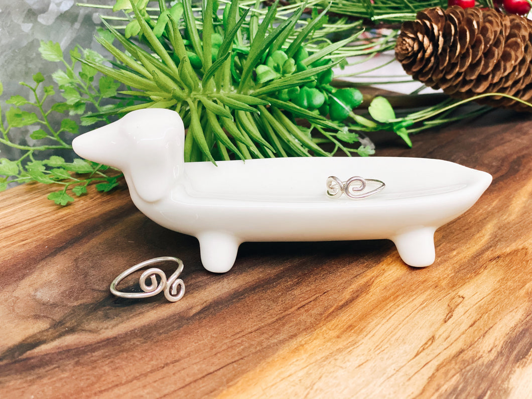 Ceramic Dog Ring Dish