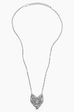 Load image into Gallery viewer, ENGLISH LACE STERLING SILVER HEART NECKLACE
