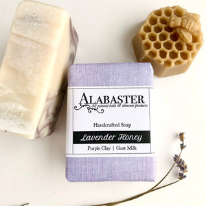Handmade Alabaster Lavender Honey Soap