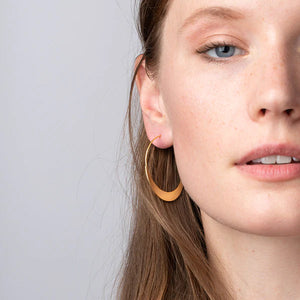 Crescent Hoop Earrings