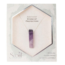 Load image into Gallery viewer, Amethyst Stone of Protection Necklace
